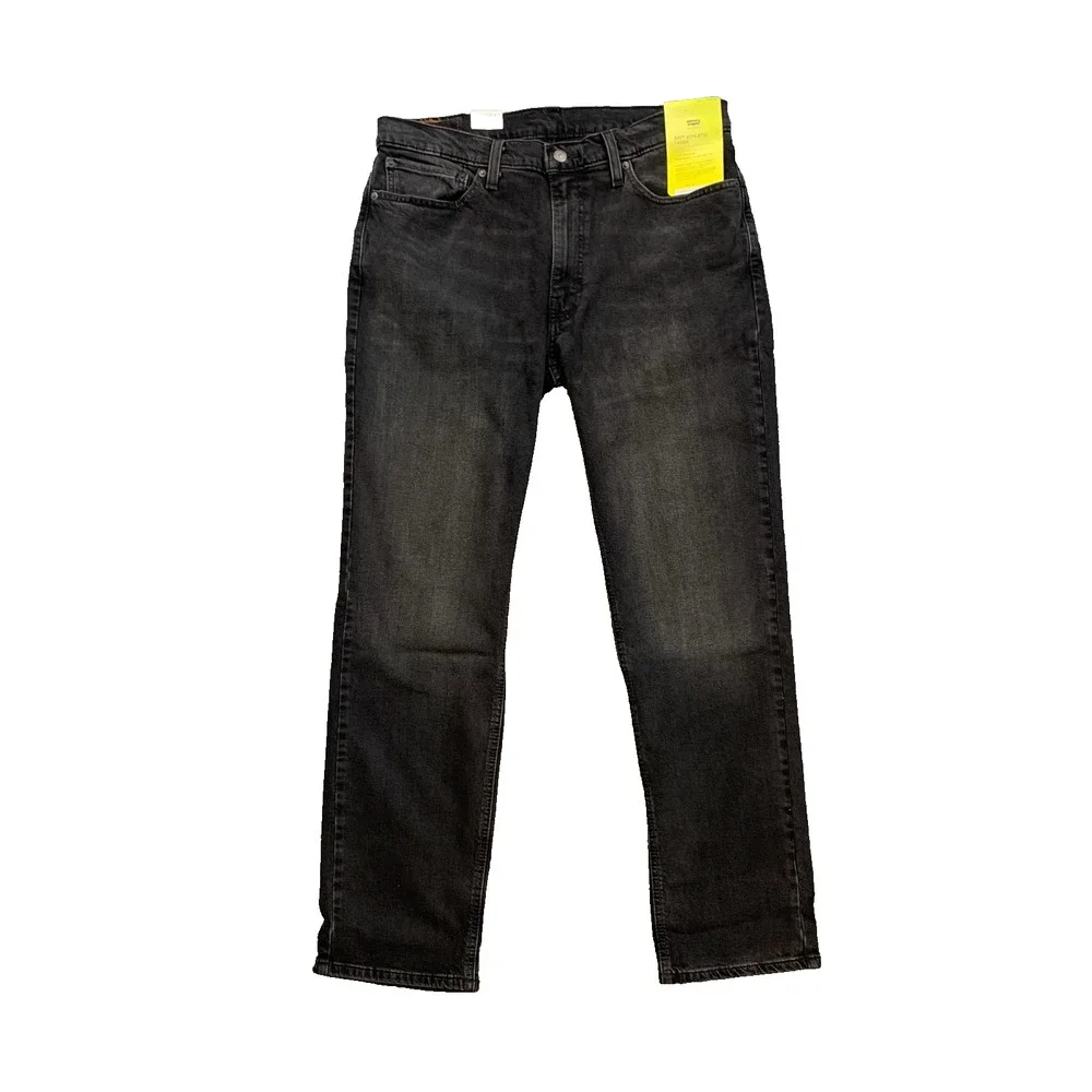Levis Jeans Mens 36 Black 541 Athletic Taper Mid Rise Stretch Denim Straight